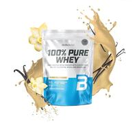 BioTechUSA 100% Pure Whey | Proteína en Polvo con BCAA y Glutamina | Sin Gluten, Sin Aceite de Palma, 454 g, Vainilla Bourbon
