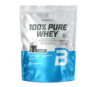 BioTechUSA 100% Pure Whey | Proteína en Polvo con BCAA y Glutamina | Sin Gluten, Sin Aceite de Palma, 900 g, Black Biscuit
