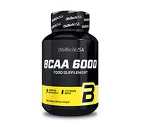BioTechUSA BCAA 6000 Tabletas | 6,000mg | 2:1:1 Ratio BCAAs | para Crecimiento Muscular y Energía, 100 tabletas