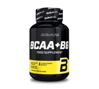 BioTechUSA BCAA+B6, Complemento alimenticio a base de aminoácidos L-leucina, L-isoleucina y L-valina en una proporción de 2:1:1 con vitamina B6, 100 tabletas