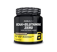 BioTechUSA BCAA + Glutamine Zero | 40 Porciones | Vegano | Sin Azúcar | Sin Gluten | 2:1:1 ratio BCAAs | 480 g | Té helado de melocotón