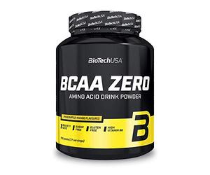 BioTechUSA BCAA Zero | Aminoácidos BCAA en proporción 2:1:1 | Con L-glutamina | Sin azúcar ni gluten | Fórmula de aminoácidos en polvo para preparar bebidas | 700 g, Piña-Mango