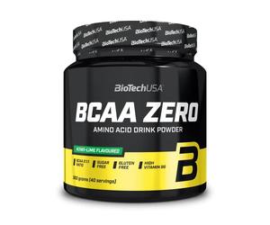 BioTechUSA BCAA Zero | Aminoácidos BCAA en proporción 2:1:1 | Con L-glutamina | Sin azúcar ni gluten | Fórmula de aminoácidos en polvo para preparar bebidas | 360 g, Kiwi-Lima