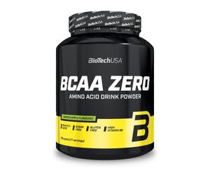 BioTechUSA BCAA Zero - Aminoácidos Esenciales en Polvo | 6g BCAA con L-Leucina Instantánea | Vegano | Sin Azúcar, Sin Lactosa, Sin Gluten, 700 g, Manzana