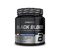 BioTechUSA Black Blood NOX+ | Fórmula preentrenamiento con cafeína | Complejo NOX | con citrulina, arginina y beta-alanina | con complejo de creatina | Sin azúcar | 340 g, Arándano-lima