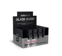 BioTechUSA Black Blood Shot | Fórmula pre-entrenamiento sin azúcar | 5 ingredientes activos | 400mg cafeína | Ampollas listas para beber | 20 * 60 ml | Pomelo rosado