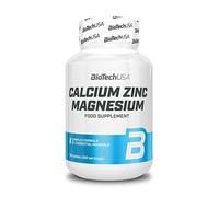BioTechUSA Calcium Zinc Magnesium | Complejo mineral esencial para la salud ósea, muscular e inmunitaria | Fácil de tomar | Ayuda a controlar la energía y el estrés, 100 comprimidos