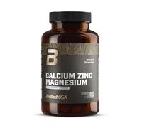 BioTechUSA Calcium Zinc Magnesium from Organic Sources | 4 tipos de minerales biológicos | Fórmula sinérgica para huesos, músculos, sistema nervioso e inmunológico, 90 comprimidos