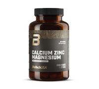 BioTechUSA Calcium Zinc Magnesium from Organic Sources | 4 tipos de minerales biológicos | Fórmula sinérgica para huesos, músculos, sistema nervioso e inmunológico, 90 comprimidos