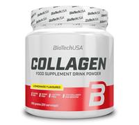 BioTechUSA Collagen | Bebida de colágeno en polvo con vitamina C | Complejo de colágeno y ácido hialurónico | Vitamina C para la formación normal de colágeno | 300 g, Limonada