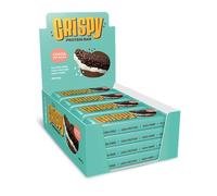 BioTechUSA Crispy Protein Bar - Delicia dulce y crujiente repleta de proteínas para obtener energía y apoyo muscular sobre la marcha, 16x40g, Cacao