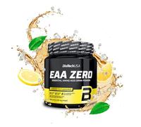 BioTechUSA EAA Zero | 9 aminoácidos esenciales con L-glutamina | Formulado según las proporciones recomendadas por la OMS | Sin azúcar ni gluten | 350 g, Té Helado De Limón