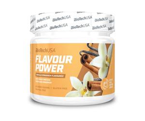BioTechUSA Flavour Power, Edulcorante de mesa aromatizado en polvo a base de sucralosa sin azúcares añadidos, sin gluten, con inulina, 160 g, Vainilla-Canela