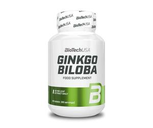 BioTechUSA Ginkgo Biloba | Extracto natural de hierbas | Ayuda natural para la concentración | 80 mg por cápsula | Remedios herbales tradicionales | 90 Tabletas