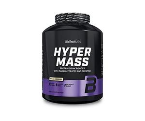 BioTechUSA Hyper Mass - Mass Gainer con Carbohidratos y Mezcla de Proteínas | Creatina Micronizada | Sin Gluten, 4 kg, Vainilla