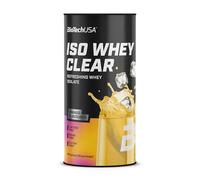 BioTechUSA Iso Whey Clear | Bebida en polvo de aislado de proteína de suero | 21 g de proteína por ración | Sin lactosa, azúcar ni gluten, 400 g, Mango