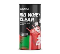 BioTechUSA Iso Whey Clear | Bebida en polvo de aislado de proteína de suero | 21 g de proteína por ración | Sin lactosa, azúcar ni gluten, 400 g, Sandía