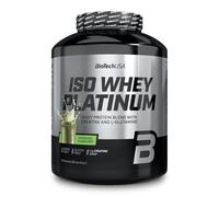 BioTechUSA Iso Whey Platinum | Proteína aislada y concentrada de suero en polvo | 3 g de creatina por ración | Con zinc y vitamina B3 | 1816 g, Pistacho