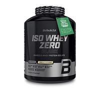BioTechUSA Iso Whey Zero Black - Proteína Premium con Creatina, Zinc, Vitamina B3 y Aminoácidos | 90% Proteína | Sin Azúcar, Sin Lactosa, Sin Gluten, 2.27 kg, Vainilla