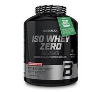 BioTechUSA Iso Whey Zero Black - Proteína Premium con Creatina, Zinc, Vitamina B3 y Aminoácidos | 90% Proteína | Sin Azúcar, Sin Lactosa, Sin Gluten, 1816 g, Fresa