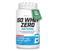 BioTechUSA Iso Whey Zero Natural Proteína en polvo | 80% Proteína | Sabor natural | Sin gluten | Sin lactosa | Sin aditivos | Sin colorantes | 908 g | Fresa