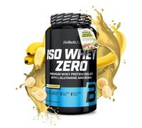 BioTechUSA Iso Whey Zero | Premium Whey Protein Isolate | Grass-Fed | Enzyme-Free | Sugar- and Gluten-free, 908 g, Plátano
