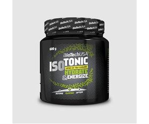 BioTechUSA IsoTonic Bebida en polvo | Mezcla rica en carbohidratos y electrolitos | con vitaminas | Ideal para entrenamientos de resistencia | Sin gluten y refrescante | 600g | Té helado de limón