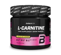 BioTechUSA L-Carnitine | Fórmula de L-carnitina procedente de 2 fuentes | Bebida en polvo | L-carnitina-L-tartarato y acetil-L-carnitina | Con zinc y cromo | Vegano | 150 g, té helado de limón