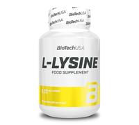 BioTechUSA L-Lysine Cápsulas | Aminoácido Esencial Vital | Enriquecido con Extractos Naturales | 90 Cápsulas