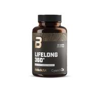 BioTechUSA Lifelong 360° | Cápsulas de apoyo a la longevidad | Con niacina selenio Q10 resveratrol y glutatión | 60 cápsulas