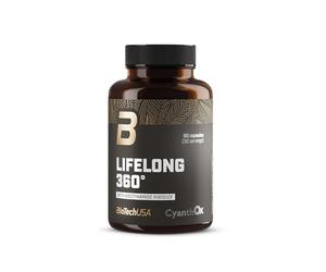 BioTechUSA Lifelong 360° | Cápsulas de apoyo a la longevidad | Con niacina selenio Q10 resveratrol y glutatión | 60 cápsulas