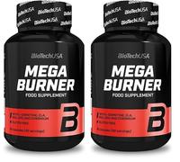 BioTechUSA Mega Burner | Cápsulas con L-carnitina y cromo (Paquete de 2)