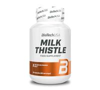 BioTechUSA Milk Thistle | Extracto vegetal natural | Con extracto de cardo mariano | 210 mg de silimarina por cápsula | El envase tiene una duración de 2 meses | 60 cápsulas