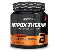 BioTechUSA NitroX Therapy | Fórmula preentrenamiento con citrulina | Con 16 ingredientes activos | Con Beta-alanina y BCAA | Alto contenido en cafeína | Sin azúcar | 340 g, Arándano