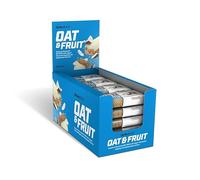 BioTechUSA Oat&Fruit Barrita de avena con alto contenido de fibra dietética y deliciosos trozos de fruta, 20 * 70 g, Yogur y coco