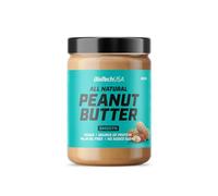 BioTechUSA Peanut Butter | Ingredientes únicamente naturales | Fuente de proteínas | Rica en fibra | Sin azúcares añadidos | Veganao | Sin conservantes y sin gluten | 400 g, Smooth