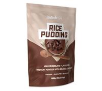 BioTechUSA Rice Pudding | Arroz con leche instantáneo en polvo | Con pepitas de chocolate rallado | Bajo contenido en azúcar | Sin gluten, 1000 g, Chocolate con leche