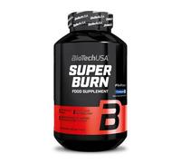BioTechUSA Super Burn | Con L-carnitina Carnipure® y BioPerine® | Con minerales orgánicos y extractos vegetales | Sin gluten, sin cafeína | 120 comprimidos