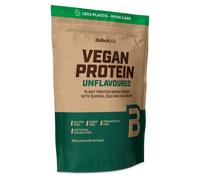 BioTechUSA Vegan Protein | Batido a base de arroz y guisantes con superalimentos y aminoácidos | Sin azúcar, lactosa ni gluten, 500 g, No saborizada