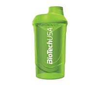 BioTechUSA Wave Shaker | Botella Mezcladora | 100% a Prueba de Fugas | Mezcla Mejorada | Duradera y Segura | Fácil de Usar y Limpiar, 600 ml, Verde