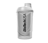 BioTechUSA Wave Shaker | Botella Mezcladora | 100% a Prueba de Fugas | Mezcla Mejorada | Duradera y Segura | Fácil de Usar y Limpiar, 600 ml, Ópalo