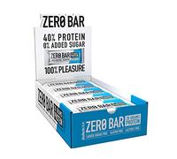 BioTechUSA Zero Bar Protein Snack - Bajo en Azúcar y Sin Lactosa | Textura Crujiente | Deliciosos Sabores | Ideal para Dietas y Entrenamientos, 20*50 g, Chocolate-Coco
