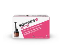 Biothymus Active Viales Anticaídas Cabello Mujer. Tratamiento activo con fórmula intensiva de acción prolongada. 10 ampollas monodosis. 1 mes de tratamiento.