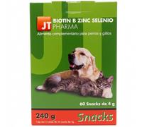 BIOTIN B Zinc Selenio 60 Snack 4GR - Alimento Complementario para Perros y Gatos