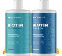 Biotin Shampoo and Conditioner Hair Loss Treatment for Thinning Hair - Hair Follicle Stimulator for Fuller Thicker Hair Growth - Revive Damaged Hair with Natural Jojoba Oil Argan Oil Sea Buckthorn