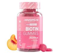 Biotina 10.000 mcg | 60 Gominolas | para 2 Meses | Vegano | Novomins