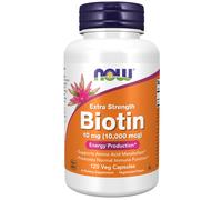 biotina 10 mg extrafuerte - 120 cápsulas vegetales - now