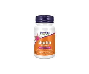Biotina 1000 mcg 100 cápsulas vegetales Now Foods