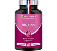 Biotina | 120 cápsulas | Para el cabello, las uñas y la piel | Vitamina B8, zinc, selenio y semillas de calabaza | Anticaída Pelo Hombre y Mujer | Tratamiento de 4 meses, Sin aditivos