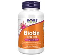 Biotina 5000 mcg - 120 cápsulas vegetales - Now